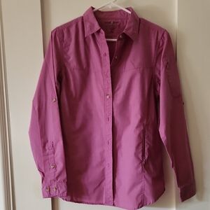 Exofficio Magenta Button-Up Shirt